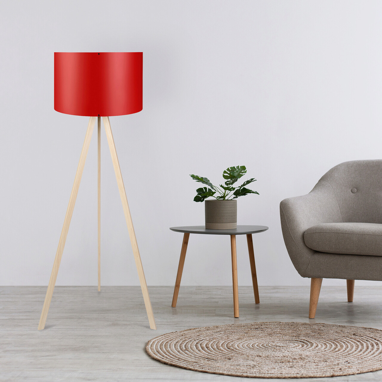 Lampadar, Opviq, 780SGN2465, Roșu / Crem - imagine 4